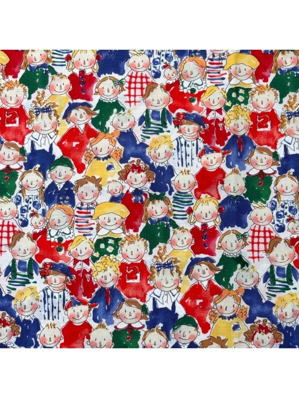 VTG 1994 Alexander Henry JJs First Grade Class Fabric By Nicole de Leon 1.25 YD